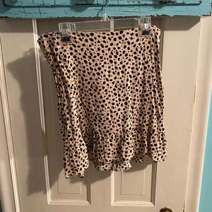 la hearts cheetah mini skirt